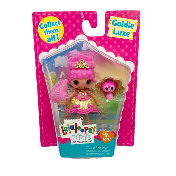 Mini Lalaloopsy Goldie Luxe Doll W/ Pet Peacock #8 Of Series 14