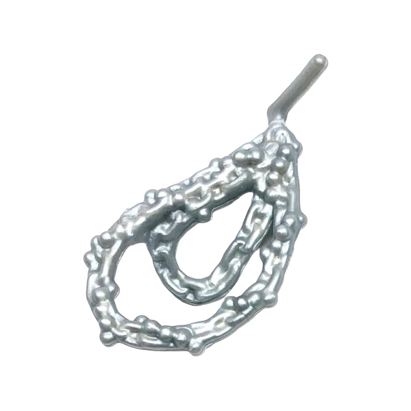 Monster High Freaky Fusion Sirena Von Boo Doll Replacement Silver Hoop Earring