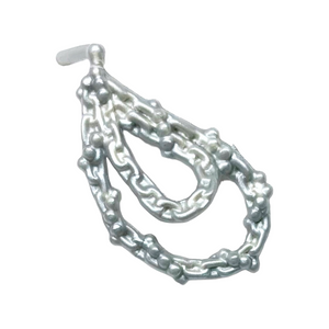 Monster High Freaky Fusion Sirena Von Boo Doll Replacement Silver Hoop Earring