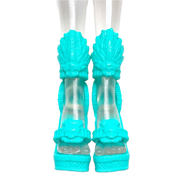 Monster High Ghouls Getaway Jane Boolittle Doll Replacement Teal Shoes